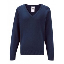 St Mary's V-Neck Knitted Jumper with your school badge