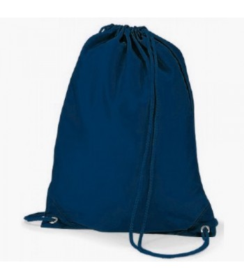 Brough Navy Gym Bag (with your school logo)