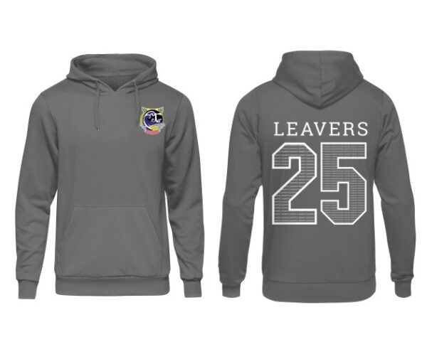 Withernsea Year 11 Leavers Hoodie (with embroidered school logo & 25 print to rear)(with option to add initials) **Order deadline Monday 28 March 2025**